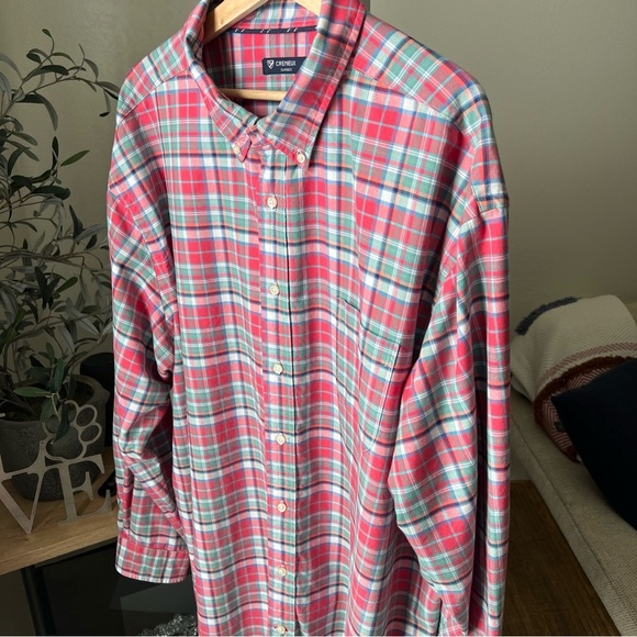 Cremieux Classics Men’s Red/white/blue/green Plaid L/S Button Up Size 3XB - Picture 2 of 11